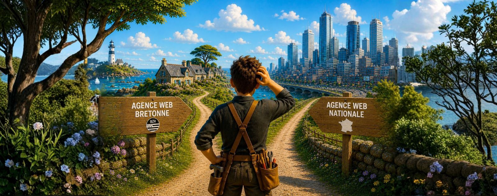 TRAVAILLER AVEC UNE AGENCE WEB LOCALE BRETONNE OU UNE NATIONALE Comment choisir son agence web en Bretagne ? Locale ou nationale ?